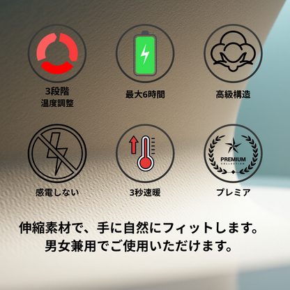 Mirai Heat Glove™  （ミライ・ヒートグローブ）